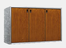 Mülltonnenbox aus Holz