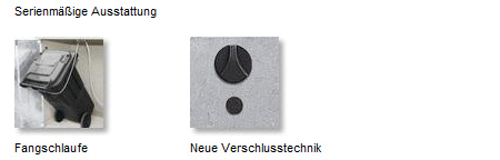Serienmässige Ausstattung